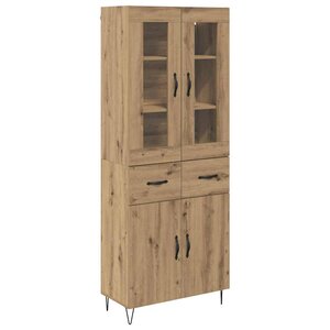 vidaXL Haut Armoire avec tiroir Chêne artisanal 69 5 x 34 x 180 cm