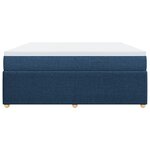 vidaXL Sommier à lattes de lit avec matelas Bleu 180x200 cm Tissu