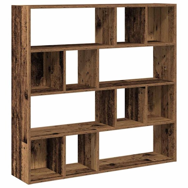 vidaXL Bibliothèque/Séparateur de pièce vieux bois 105x24x102 cm