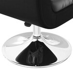 vidaXL Chaise de bar lot de 2 cuir artificiel noir