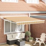 vidaXL Store Rétractable Manuel Rayure Multicolore 300x250 cm