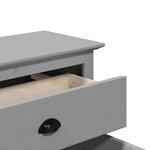 vidaXL Armoire de couloir BODO gris 80x35x90 cm