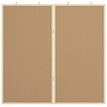 vidaXL Tableau en liège Marron 80 x 1.4 x 80 cm Bois massif en pin