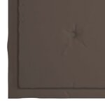 vidaXL Coussins de chaise jardin lot de 4 taupe 40x40x4cm tissu oxford