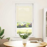 vidaXL Store plissé crème 60x100 cm largeur du tissu 59 4 cm polyester