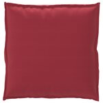 vidaXL Coussin pour assise de palette Bordeaux 70 x 70 x 12 cm