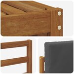 vidaXL Ensemble de canapés d'extérieur 8 Pièces Naturel et Anthracite