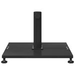 vidaXL Socles de parasol d'extérieur Noir 45 x 45 x 31 cm Acier