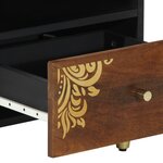 vidaXL Tables de chevet 2 Pièces 40x33x46 cm Bois massif Mango
