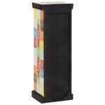 vidaXL Commode Multicolore 30 x 30 x 90 cm Bois de manguier massif