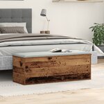 Coffre de rangement vidaXL en vieux bois 102x35x35 cm en bois reconstitué