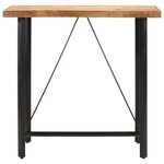 vidaXL Table de bar 110x55x107 cm bois massif de manguier et fer
