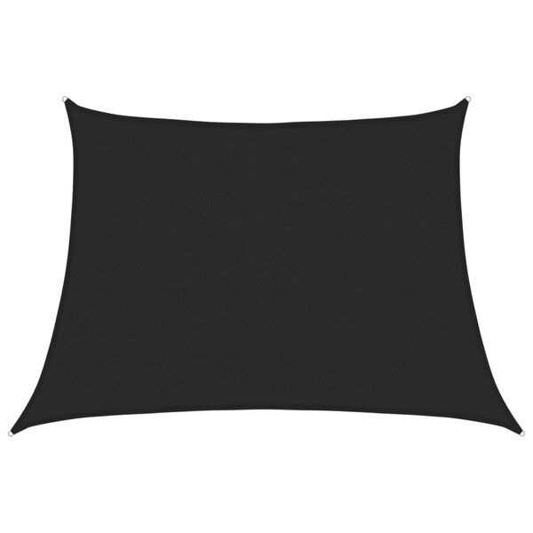 vidaXL Voile d'ombrage 160 g/m² Noir 4/5x3 m PEHD