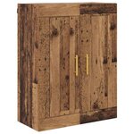 vidaXL Haut Armoire Bois Ancien 69 5 x 34 x 180 cm Bois d'ingénierie