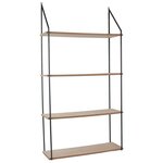 Etagère échelle plateaux en bois home 4 plateaux