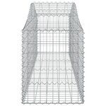 vidaXL Paniers à gabions arqués 20 Pièces 200x50x60/80 cm fer galvanisé