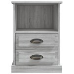 vidaXL Tables de chevet 2 Pièces sonoma gris 43x36x60 cm