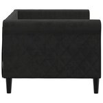 vidaXL Lit de repos sans matelas noir 80x200 cm velours