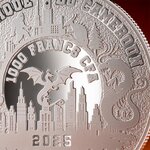 Pièce de monnaie en Argent 1000 Francs g 31.1 (1 oz) Millésime 2025 Urban Legends EVIL CLOWN