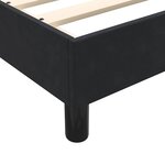 vidaXL Sommier à lattes de lit avec matelas noir 160x210 cm velours