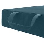 vidaXL Canapé-lit pliable 75 x 63 x 45 cm Bleu