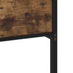 vidaXL Cadre de lit en métal sans matelas chêne fumé 193x203 cm