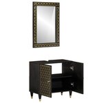 vidaXL Ensemble de meubles salle de bain 2 Pièces bois de manguier massif