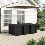 vidaXL Ensemble de salle à manger pour jardin avec coussin 7 Pièces PP