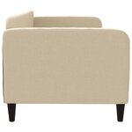 vidaXL Lit de repos crème 80x200 cm tissu