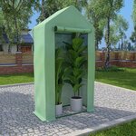 vidaXL Serre avec cadre en acier 0 5 m² 1x0 5x1 9 m