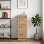vidaXL Armoire à tiroirs 33 x 34 5 x 87 cm Bois d'ingénierie