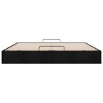 VidaXL Cadre de lit ottoman sans matelas noir 180x200 cm tissu
