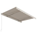 vidaXL Auvent rétractable automatique 300x250 cm Crème