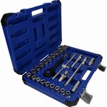 Brilliant tools jeu de douilles de 1/2" 25 pièces acier