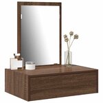 vidaXL Table de Toilette Marron 60 x 40 x 70 cm Bois d'ingénierie
