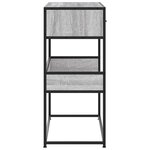 vidaXL Table console sonoma gris 90x35x80 cm bois d'ingénierie