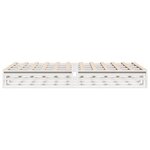 vidaXL Cadre de lit sans matelas blanc 120x190 cm bois de pin massif