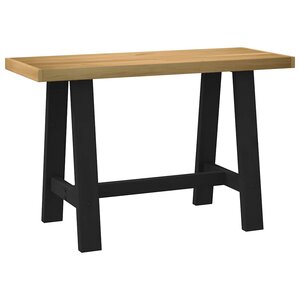 vidaXL Bureau NOAIN pieds en forme de A 120x50x75 cm bois massif pin