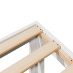 vidaXL Cadre de lit sans matelas blanc 90x200 cm bois de pin massif