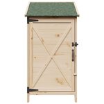 vidaXL Abri de jardin avec toit Naturel 59 5 x 56 x 113 5 cm