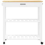 vidaXL Chariot de cuisine MONZA 84x40x90 cm bois massif de pin