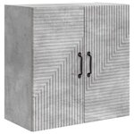 vidaXL Armoire Murale Gris béton 59 x 31 x 60 cm Bois d'ingénierie