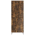 vidaXL Ensemble de Meubles 2 Pièces Chêne fumé Bois d'ingénierie