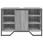 vidaXL Armoire lavabo de salle de bain sonoma gris 91x35x60 cm