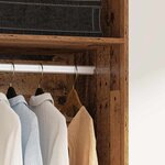 vidaXL Armoire avec étagère Bois ancien Bois d'ingénierie