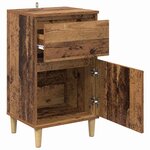 vidaXL Cabinet de chevet Bois ancien 40 x 35 x 70 cm Bois d'ingénierie