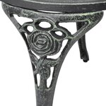 vidaXL Chaises de bistro lot de 2 Aluminium coulé Vert