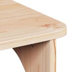 vidaXL Table basse Naturel 80 x 50 x 31 cm Bois massif en pin