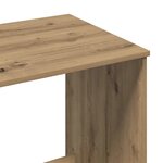 vidaXL Bureau chêne artisanal 100x50x75 cm bois d'ingénierie