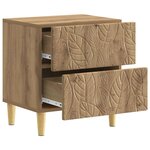 vidaXL Table de chevet Chêne artisanal 43 x 34 5 x 48 cm